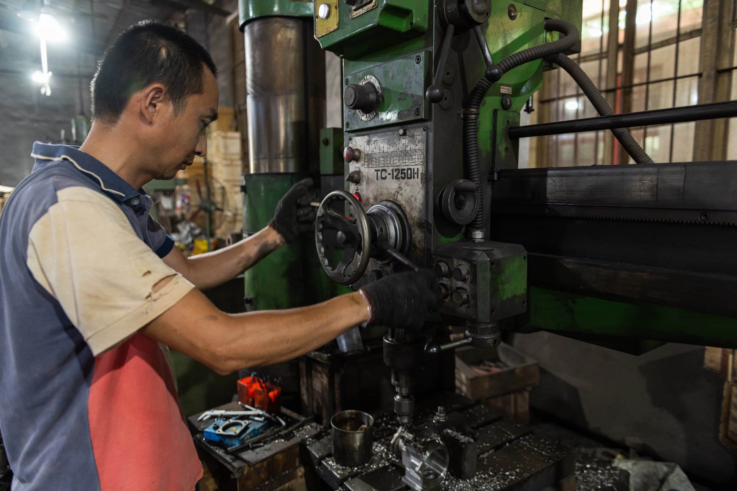 Hole machining and connection preparation